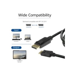 ACT AK4071 DisplayPort kabel 1 m Zwart