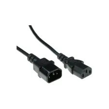 ACT AK5165 electriciteitssnoer Zwart 0,9 m C14 stekker C13 s