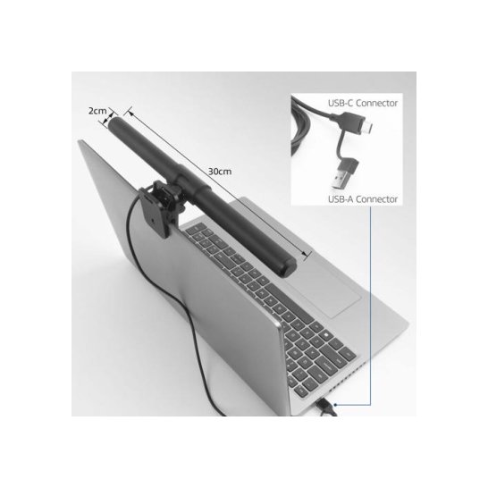 ACT Clip-on laptop ledlamp, dimbaar, voeding via USB ACT Clip-on laptop ledlamp, dimbaar, voeding via USB
