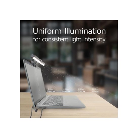 ACT Clip-on laptop ledlamp, dimbaar, voeding via USB ACT Clip-on laptop ledlamp, dimbaar, voeding via USB