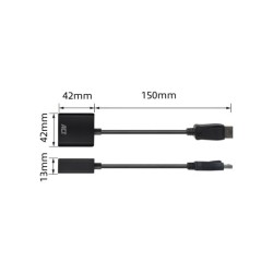 ACT DisplayPort naar VGA female adapter, Zip Bag