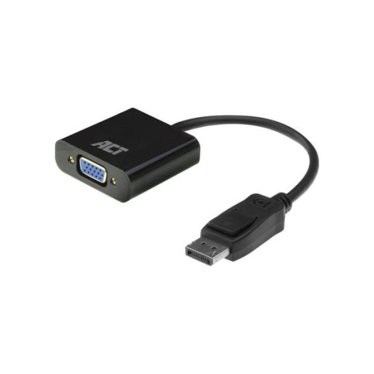 ACT DisplayPort naar VGA female adapter, Zip Bag ACT DisplayPort naar VGA female adapter, Zip Bag