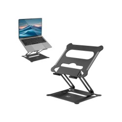 ACT Laptopstandaard, aluminium, inklapbaar, traploos in hoog