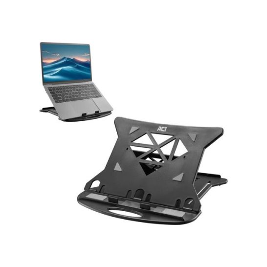 ACT Laptopstandaard, inklapbaar, hoogte verstelbaar in 7 sta ACT Laptopstandaard, inklapbaar, hoogte verstelbaar in 7 sta