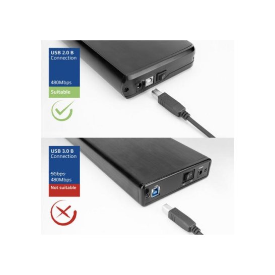 ACT USB 2.0 kabel, USB-C naar USB-B, 1,8 meter ACT USB 2.0 kabel, USB-C naar USB-B, 1,8 meter