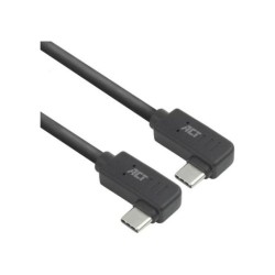 ACT USB 3.0 10Gbps 60W USB Type-C (haaks links/rechts) naar ACT USB 3.0 10Gbps 60W USB Type-C (haaks links/rechts) naar