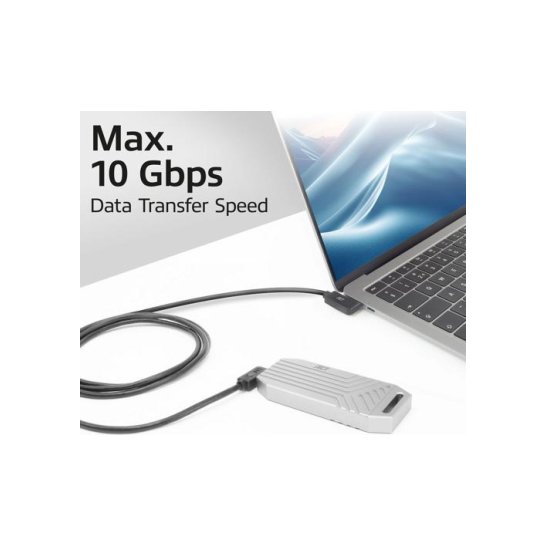 ACT USB 3.0 10Gbps 60W USB Type-C® (haaks links/rechts) naar ACT USB 3.0 10Gbps 60W USB Type-C® (haaks links/rechts) naar