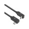 ACT USB 3.0 10Gbps 60W USB Type-C (haaks links/rechts) naar