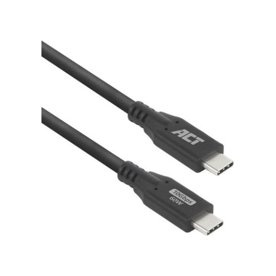 ACT USB 3.0 10Gbps 60W USB Type-C kabel, 0,5 meter