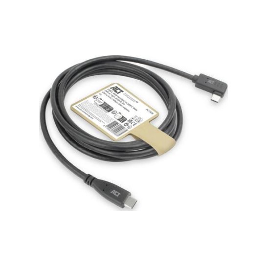 ACT USB 3.0 10Gbps 60W USB Type-C (recht) naar USB Type-C (h ACT USB 3.0 10Gbps 60W USB Type-C (recht) naar USB Type-C (h