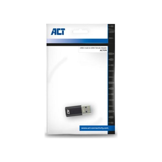 ACT USB-A male naar USB-C female adapter ACT USB-A male naar USB-C female adapter
