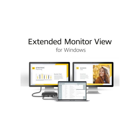 ACT USB-C 4K MST dockingstation voor 2 HDMI-monitoren, Ether