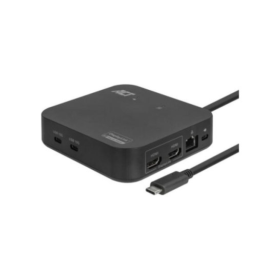ACT USB-C Docking Station 4K, zwart ACT USB-C Docking Station 4K, zwart