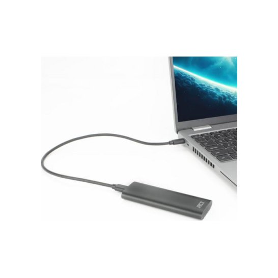 ACT USB-C M.2 NVMe / PCIe SSD Behuizing, tool-free ACT USB-C M.2 NVMe / PCIe SSD Behuizing, tool-free