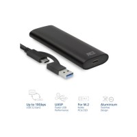 ACT USB-C M.2 NVMe / PCIe SSD Behuizing, tool-free