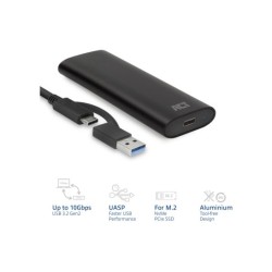 ACT USB-C M.2 NVMe / PCIe SSD Behuizing, tool-free