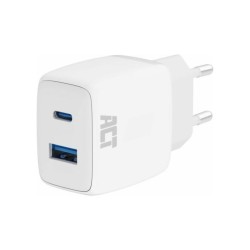 ACT USB-C & USB-A charger 20W Power Delivery/QuickCharge ACT USB-C & USB-A charger 20W Power Delivery/QuickCharge