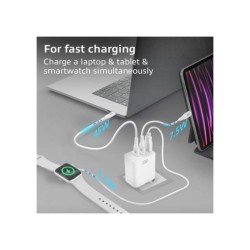 ACT USB-C/USB-A lader 65W 3-poorts met Power Delivery PPS, Q ACT USB-C/USB-A lader 65W 3-poorts met Power Delivery PPS, Q