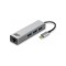 ACT USB-C to USB-A Hub 3 ports with Gigabit Ethernet, metal