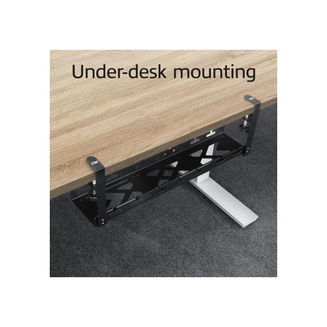 ACT Verstelbare kabelgoot voor onder een bureau, montage via