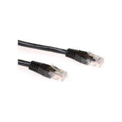 ACT Zwarte 1 meter UTP CAT6 patchkabel met RJ45 connectoren