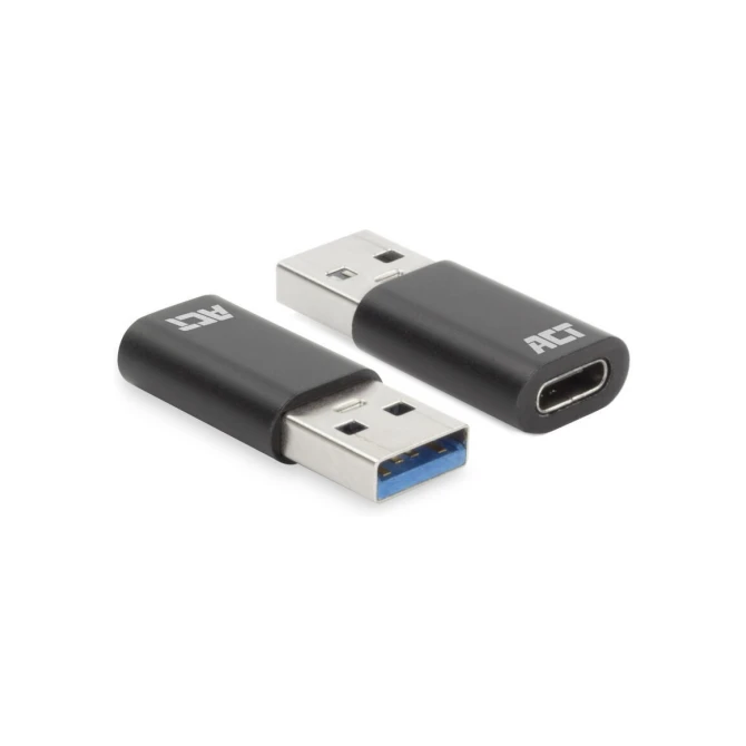 ACT USB-A male naar USB-C female adapter