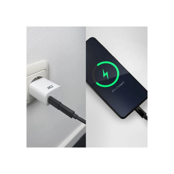 ACT USB-A male naar USB-C female adapter