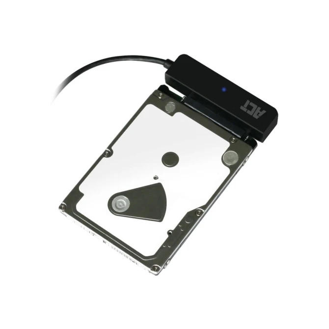 ACT AC1510 tussenstuk voor kabels SATA USB Type-A Zwart