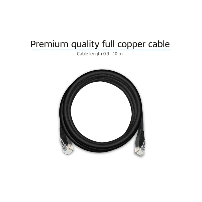 ACT AC4015 netwerkkabel Zwart 15 m Cat6 U/UTP (UTP)