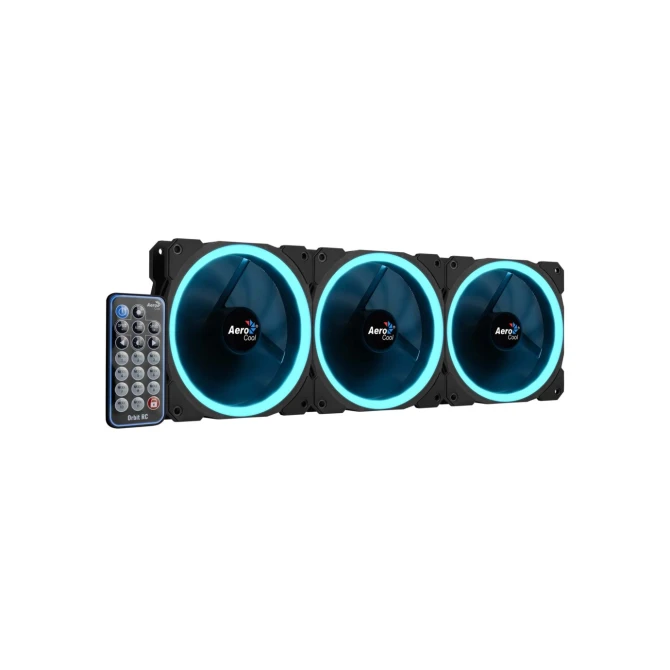 Aerocool Orbit RC ARGB 3 Pack | 120mm Case Fans met Remote Control