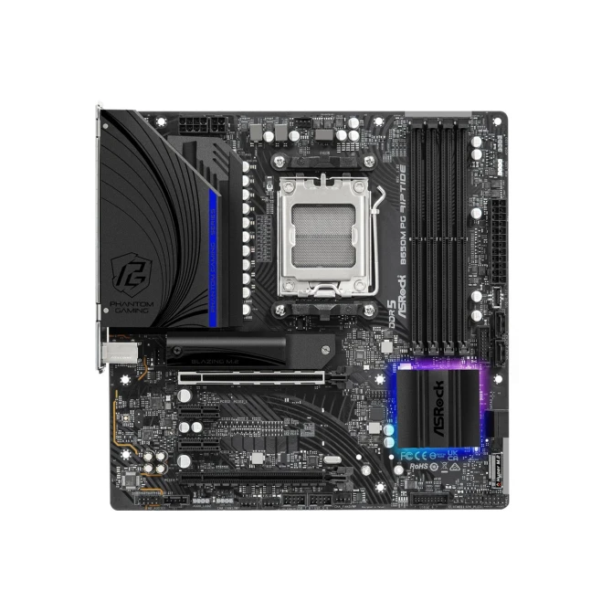 Asrock B650M PG Riptide | Socket AM5 | AMD B650 | 4xDDR5 | Micro-ATX | Moederbord | Renewed