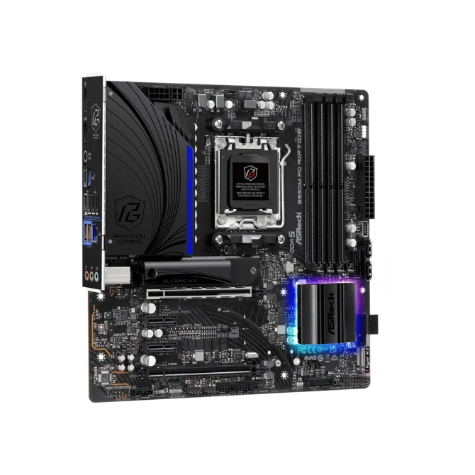 Asrock B650M PG Riptide | Socket AM5 | AMD B650 | 4xDDR5 | Micro-ATX | Moederbord | Renewed