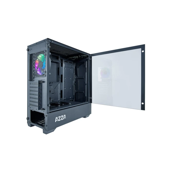 Azza Apollo 430 RGB | Midi Tower Case | Zwart