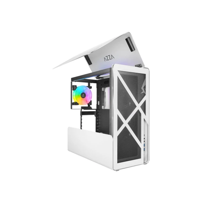 Azza Cast 808 RGB | Midi Tower Case | Wit