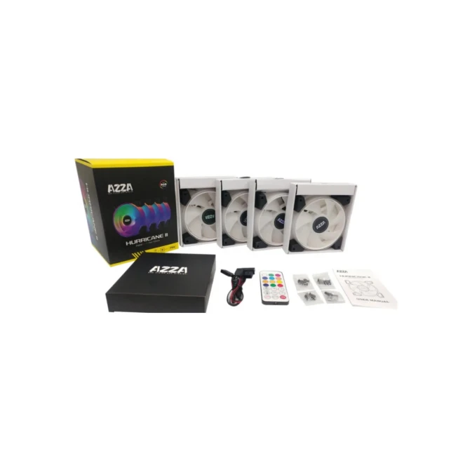 FAN Azza Hurricane II 120mm ARGB SET4 PWM