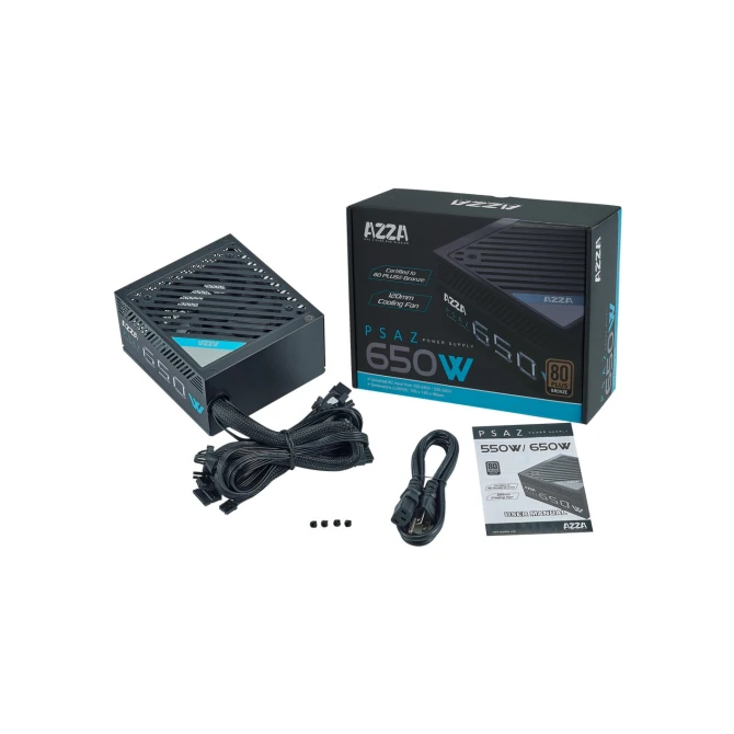 PSU Azza 650W Bronze ATX Zwart