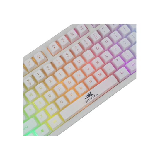BARACUDA Keyboard KRILL White US Qwerty Rainbow Tenkeyless BARACUDA Keyboard KRILL White US Qwerty Rainbow Tenkeyless