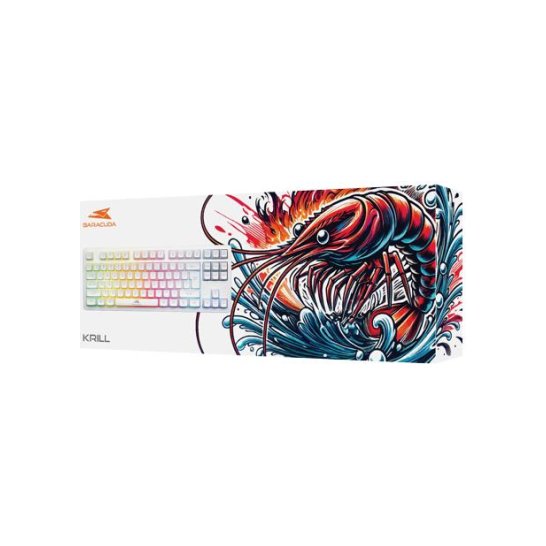 BARACUDA Keyboard KRILL White US Qwerty Rainbow Tenkeyless BARACUDA Keyboard KRILL White US Qwerty Rainbow Tenkeyless