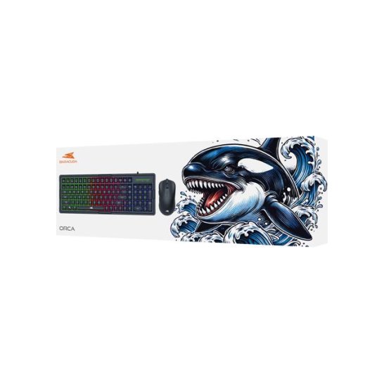 BARACUDA Keyboard + Mouse ORCA Black LED Rainbow effect BARACUDA Keyboard + Mouse ORCA Black LED Rainbow effect