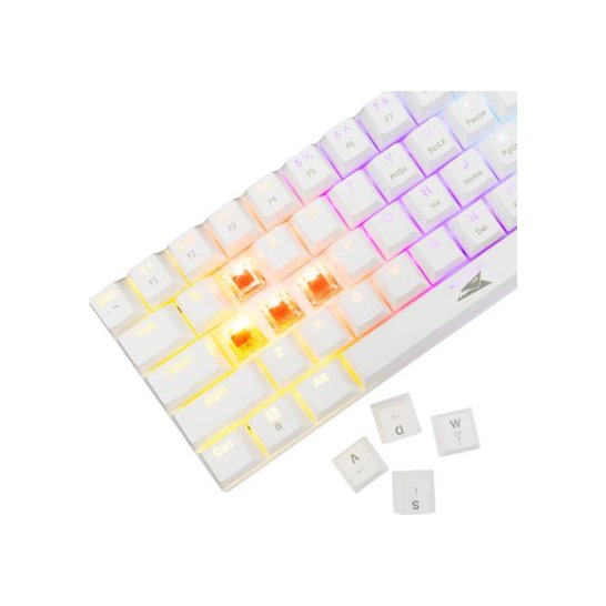 BARACUDA White Keyboard Mechanical Red 61Key 22 AntiGhosting BARACUDA White Keyboard Mechanical Red 61Key 22 AntiGhosting