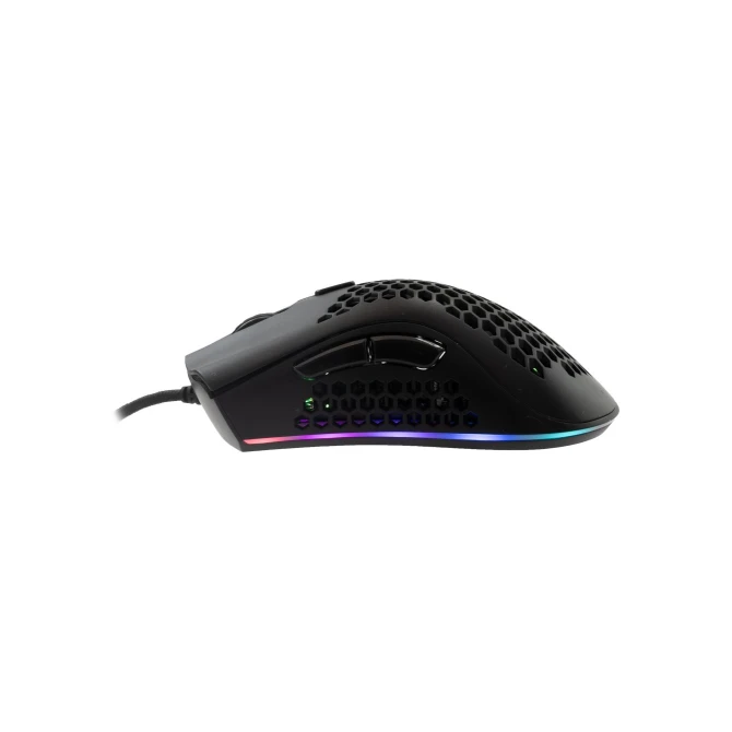 Baracuda CORAL RGB | Bedrade Gaming Muis | USB-A | 12800 DPI | Zwart