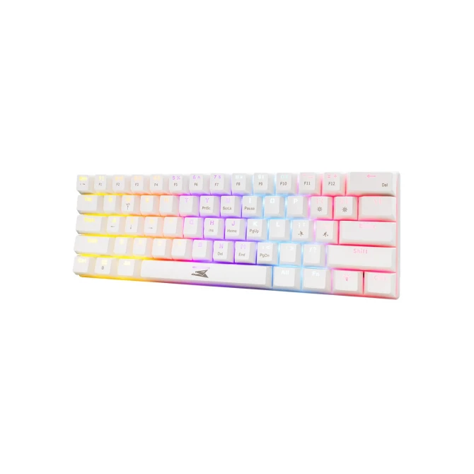 Baracuda DOLPHIN RGB 60% | Bedraad Gaming Toetsenbord | Red Switches | Anti-Ghosting | QWERTY | Wit