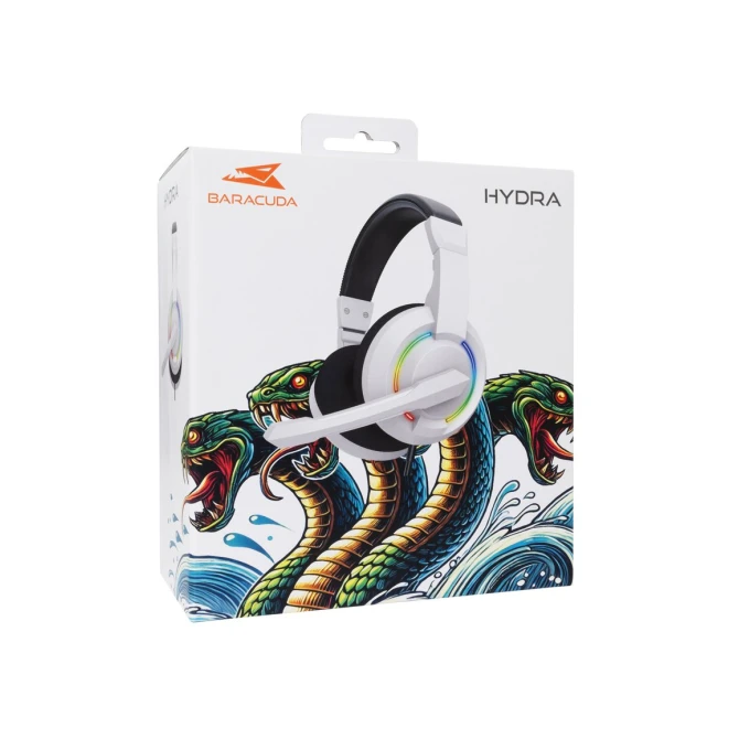 Baracuda HYDRA RGB Rainbow | Gaming Headset 3,5mm & USB | Wit