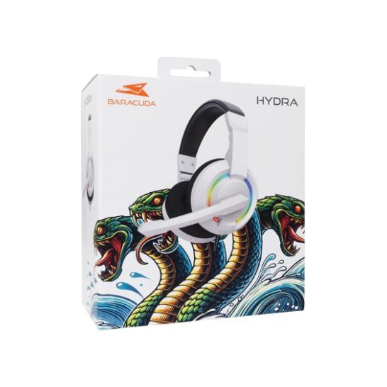 Baracuda HYDRA-W Gaming Heads.LED Rainbow Effect +Microphone Baracuda HYDRA-W Gaming Heads.LED Rainbow Effect +Microphone
