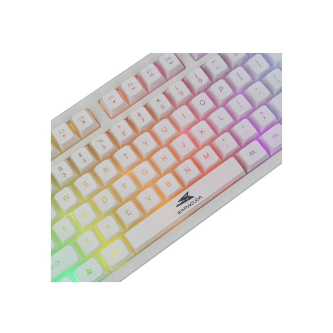 Baracuda KRILL RGB | Tenkeyless Bedraad Gaming Toetsenbord | QWERTY | Wit