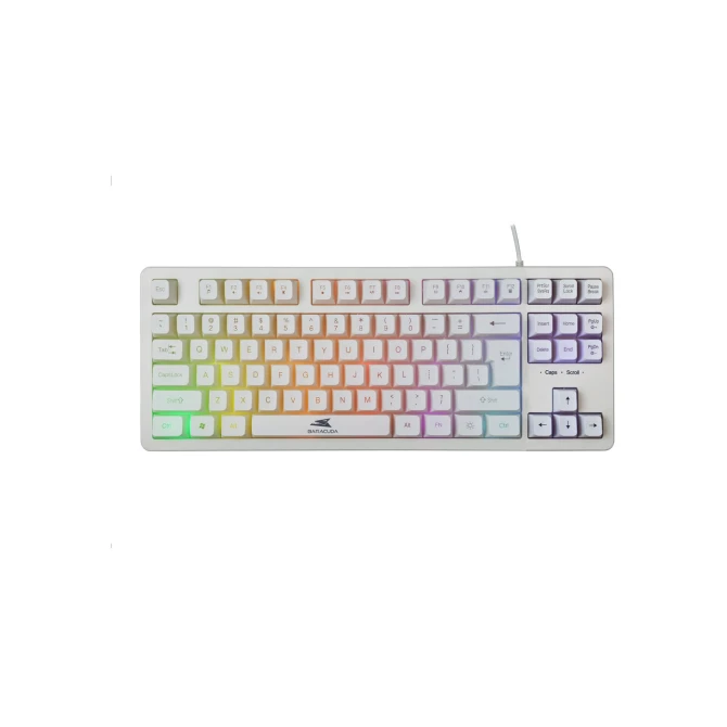 Baracuda KRILL RGB | Tenkeyless Bedraad Gaming Toetsenbord | QWERTY | Wit