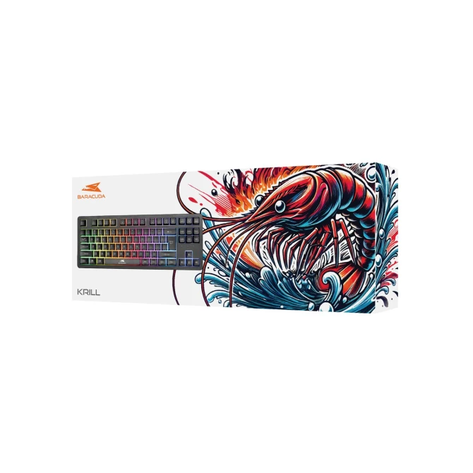 Baracuda KRILL RGB | Tenkeyless Bedraad Gaming Toetsenbord | QWERTY | Zwart