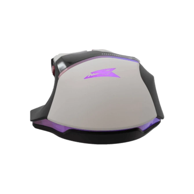 Baracuda MANTA RGB | Bekabelde Gaming Muis | Rechtshandig | USB-A | 12800 DPI | Wit