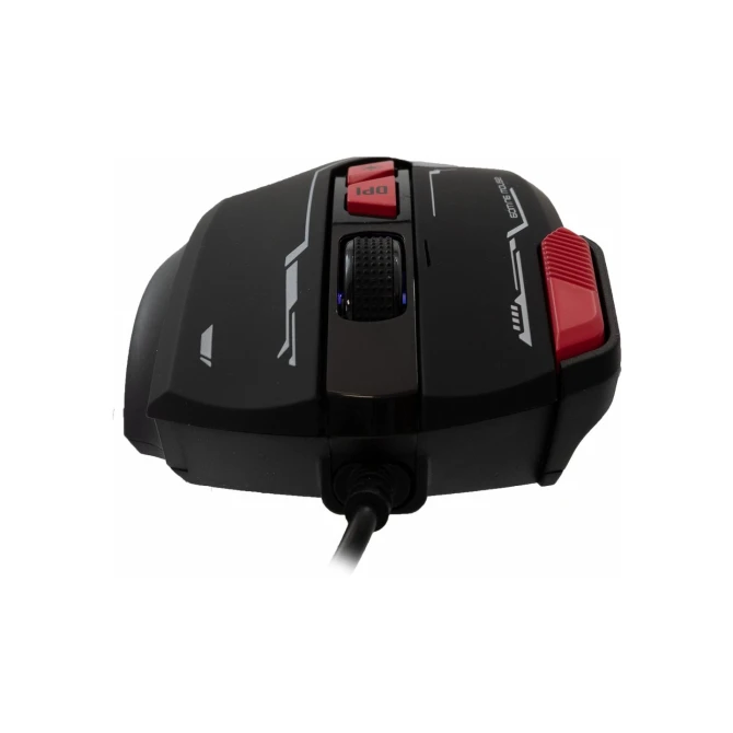 Baracuda MANTA RGB | Bekabelde Gaming Muis | Rechtshandig | USB-A | 12800 DPI | Zwart