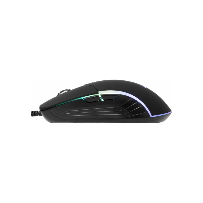 Baracuda NAUTILUS RGB | Bekabelde Gaming Muis | Rechtshandig | USB-A | 12800 DPI | Zwart